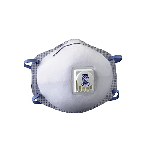 3M Cool Flow Valved Respirator, Chemical Odor, 2-Pack