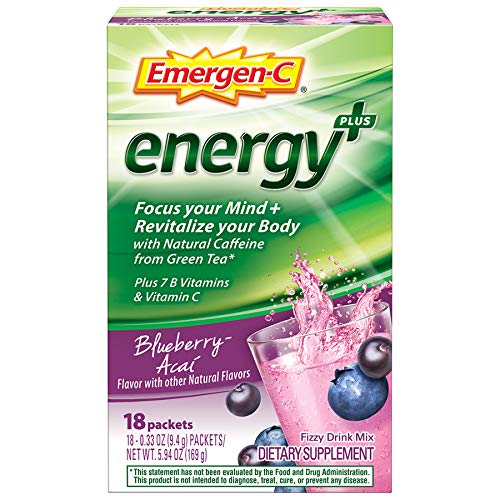 Emergen C Energy Blueberry Acai 18 Packets
