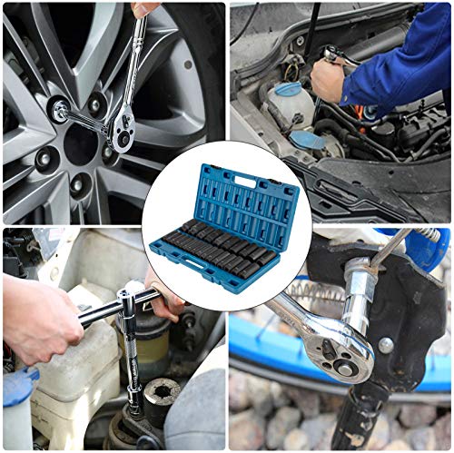 VEVOR Impact Socket Set 26-Piece 1/2" Metric Drive