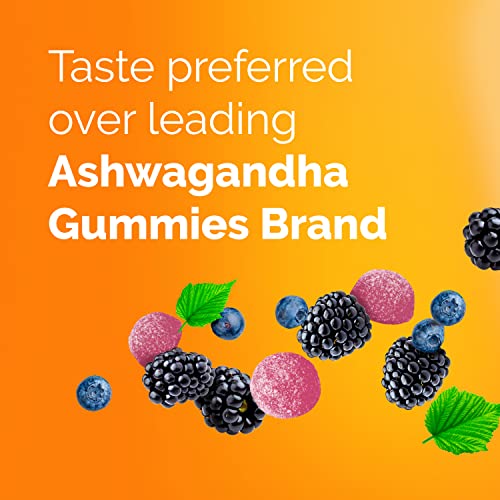 Emergen-C Vitamin C and Ashwagandha Gummies, Dietary Supplement for Immune Support, Berry Blend - 36 Count