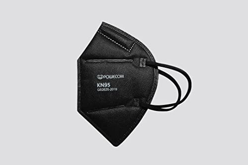 POWECOM KN95 Black Face Masks (10 Pack) | Earloop