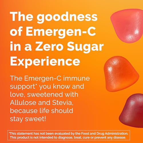 Emergen-C Zero Sugar Immune Support Kidz Gummies 36 Count