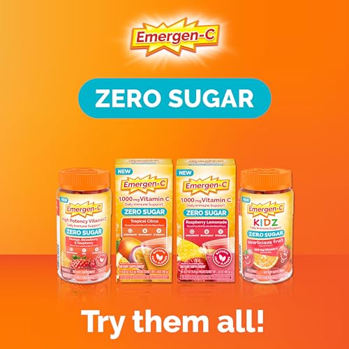 Emergen-C Zero Sugar Immune Support Kidz Gummies 36 Count