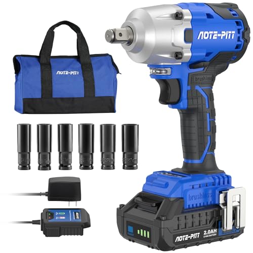 20V Cordless Brushless Impact Wrench Kit with Socket Set