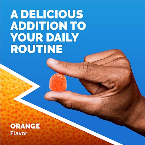 Emergen-C Immune+ Triple Action Immune Support Gummies, BetaVia (R), 1000mg Vitamin C, B Vitamins, Vitamin D and Antioxidants, Super Orange - 45 Count