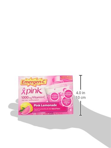 Emergen-C Health and Energy Booster Pink Lemonade - 30 Packets, 9.9 OZ (282g)