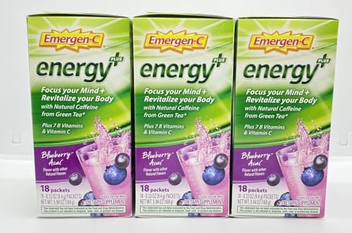 Emergen C Energy Blueberry Acai 18 Packets