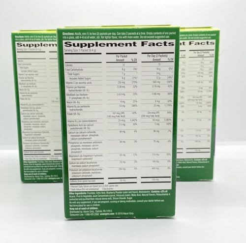 Emergen C Energy Blueberry Acai 18 Packets