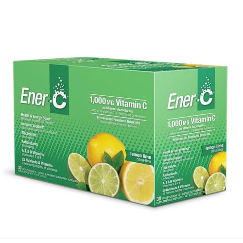 Ener-C Vitamin Drink Mix, Lemon Lime, 1000 Mg, 30 Count
