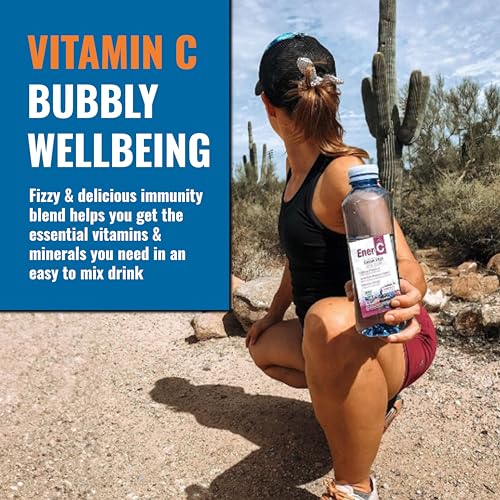 Ener-C Sugar Free Energy Mixed Berry Multivitamin Drink Mix Vitamin C 1000mg & Electrolytes - Natural Immunity Support with Real Fruit Juice Powders Non-GMO Vegan & Gluten Free - 30 Count