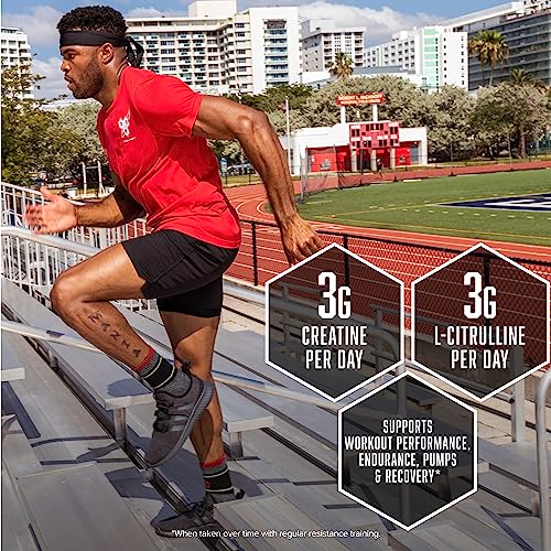 BSN NITRIX 2.0 - Nitric Oxide Precursors, 3g Creatine, 3g L Citrulline - Supports Workout Performance, Pumps, Muscle Recovery and Endurance - 90 Tablets