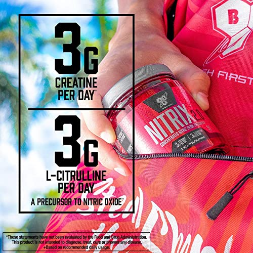 BSN NITRIX 2.0 - Nitric Oxide Precursors, 3g Creatine, 3g L Citrulline - Supports Workout Performance, Pumps, Muscle Recovery and Endurance - 90 Tablets