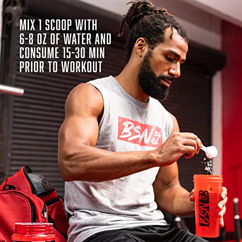 BSN N.O.-XPLODE Vaso Pre Workout Powder with 8g of L-Citrulline and 3.2g Beta-Alanine and Energy, Flavor: Razzle Dazzle, 48 Servings