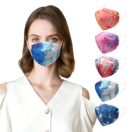 50 Pack KN95 Face Masks Multicolor Respirator