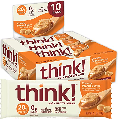 Think Thin 20 Pack (2 X Box of 10) (1,200g) - (Creamy Peanut Butter)