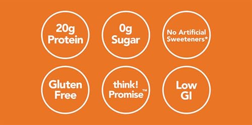 Generic Think, High Protein Snack Bars, Creamy Peanut Butter, 20 Bars, 2.1 oz (60g Each)