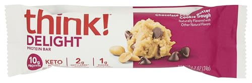 Think! Chocolate Peanut Butter Cookie Dough Protein Bar, 1.2 OZ
