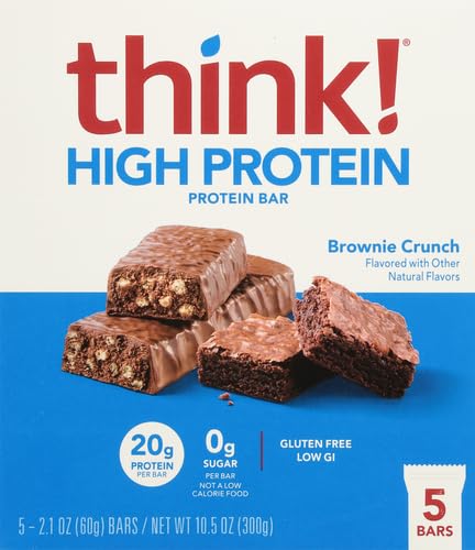 Glanbia Performance Thinkthin High Protein Bars, Brownie Crunch, 5 ct
