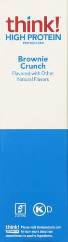 Glanbia Performance Thinkthin High Protein Bars, Brownie Crunch, 5 ct