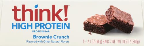 Glanbia Performance Thinkthin High Protein Bars, Brownie Crunch, 5 ct