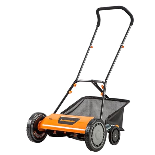 LawnMaster Push Reel Lawn Mower 18" 5-Blade