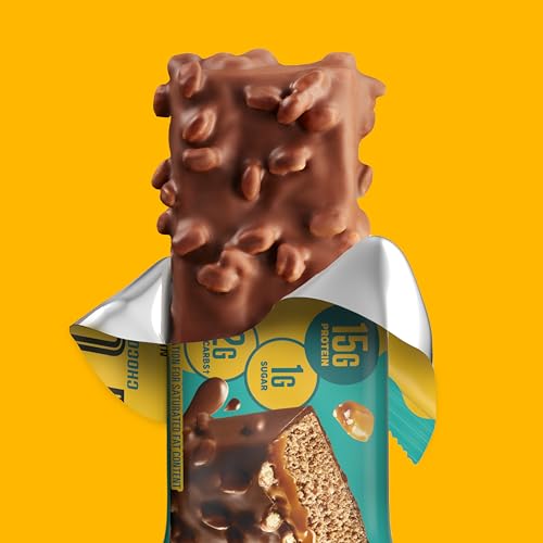 FULFIL Protein Snack Bars, NEW Recipe Chocolate Salted Caramel, 15g Protein, Pantry Staples, 12 Count, Packaging May Vary