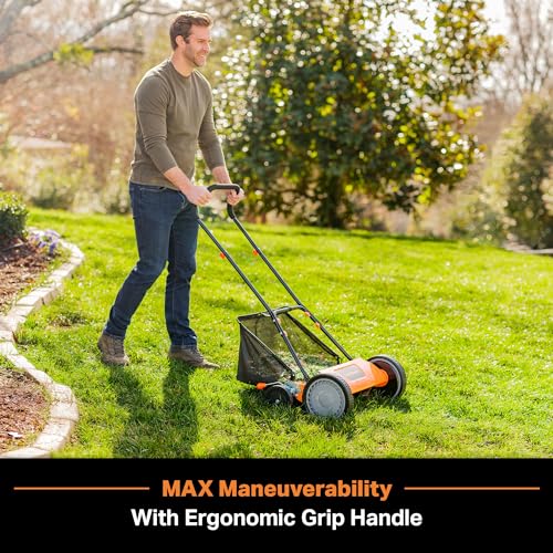 LawnMaster Push Reel Lawn Mower 18" 5-Blade