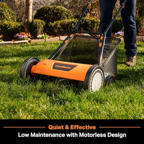 LawnMaster Push Reel Lawn Mower 18" 5-Blade