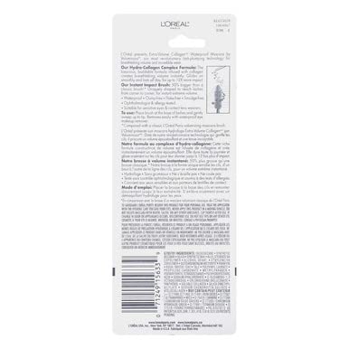 L'Oréal Paris Voluminous Extra Volume Collagen Waterproof Mascara, 695 Blackest Black (Pack of 2)