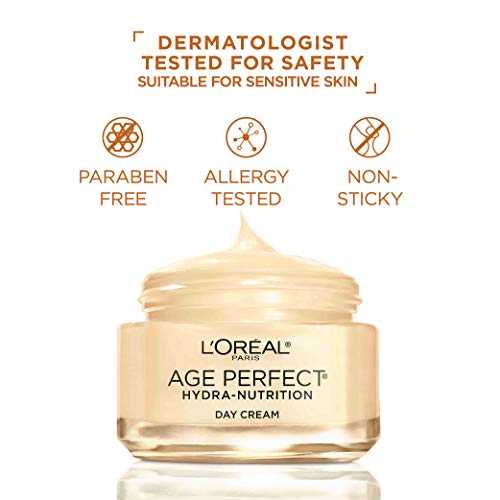 L'Oreal Paris Skincare Age Perfect Hydra-Nutrition Anti-Aging Day Cream with Manuka Honey Extract, 1.7 Ounce
