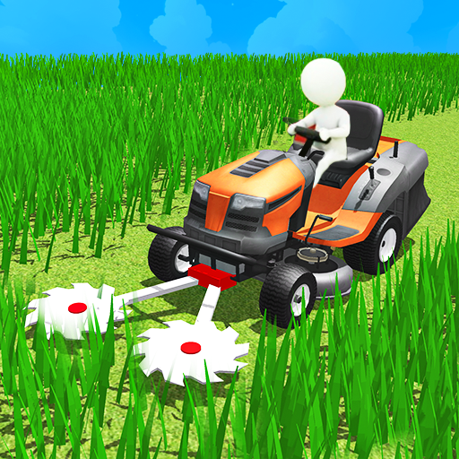 3D Stone Lawn Mower Grass Cutting Simulator Game