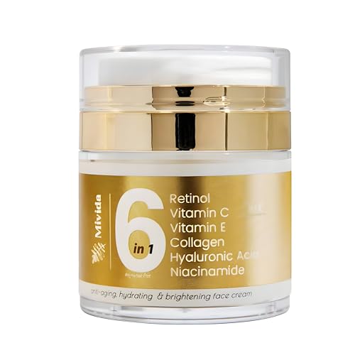 Advanced Retinol Cream for Face - All-In-One Anti-Wrinkle Collagen moisturizer for Face & Neck | Firming, Lifting, Renewing | Retinol, Vit C, E, Collagen, Hyaluronic, Niacinamide | 1.7 fl oz