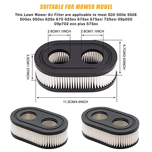 Engine Air Filter Cartridge for Lawn Mower (4PCS)