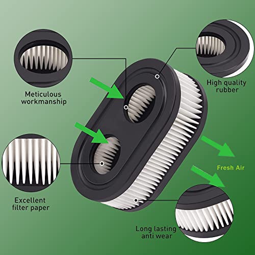 Engine Air Filter Cartridge for Lawn Mower (4PCS)