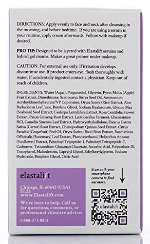 Elastalift Collagen Cream Anti Aging Plumping Lotion For Face | Concentrated Facial Collagen Lotion Skin Care Moisturizer Gel Helps Firm + Smooth Wrinkles & Fine Lines, Collagen Face Cream, 2 Fl Oz