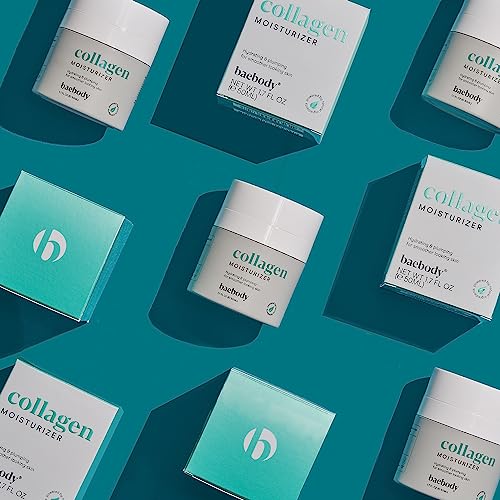 Baebody Critically Acclaimed Vegan Collagen Moisturizer for Face, Collagen Cream for Men & Women, Anti Aging Moisturizer, Neck & Décollet Firming Collagen Face Cream 1.7 fl oz