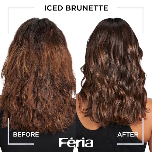 L’Oréal Paris Feria Toner, Long Lasting Anti-Brass Hair Toner for Brunettes, Vegan and Ammonia-Free Hair Care Formula, Iced Brunette, 1 Kit