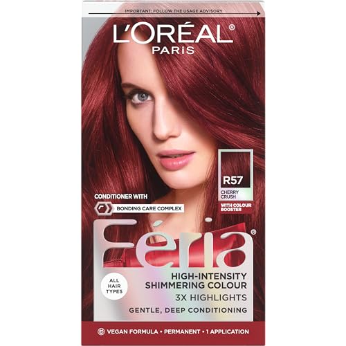 L'Oreal Paris Feria Permanent Haircolor, R57 Intense Medium Auburn 1 ea (Pack of 2)