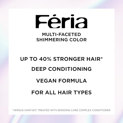 L'Oreal Paris Feria Multi-Faceted Shimmering Permanent Hair Color, 205 Bleach Blonding (Extra Bleach Blonde), Pack of 1, Hair Dye