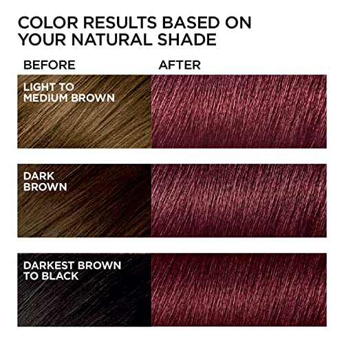 L'Oreal Paris Feria Multi-Faceted Shimmering Color3x Highlights#41 Rich Mahogany Hair Color For Women 1 Application