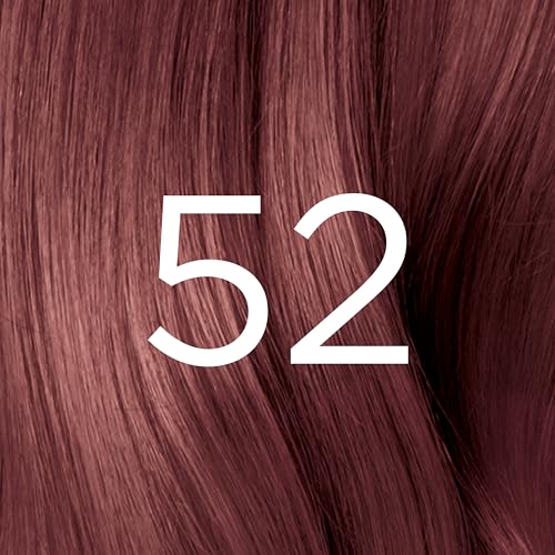 L'Oreal Paris Feria Multi-Faceted Shimmering Permanent Hair Color, High Intensity Hair Dye for 3X Highlights, 52 Auburn Rose, 1 Hair Dye Kit
