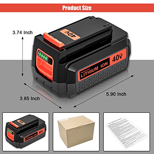 Black and Decker 40V Replacement Battery 3.0Ah