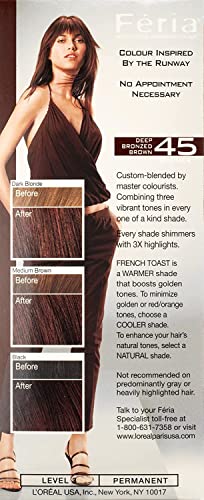 L'oreal LOreal Feria Haircolour 45 French Roast, French Roast 1 each (Pack of 2)