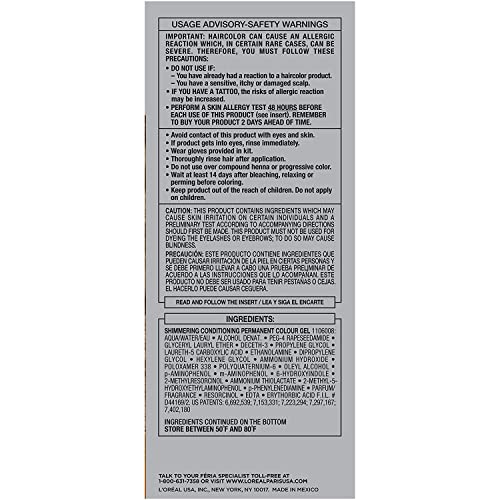 L'Oreal Paris Feria Multi-Faceted Shimmering Color, Light Golden Brown [63] 1 ea (Pack of 3)