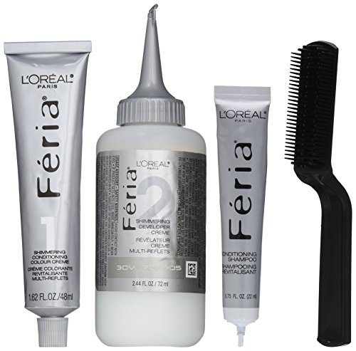 Feria Brush-on Ombre Effect Hair Color, R50 Ombre Red (Packaging May Vary)