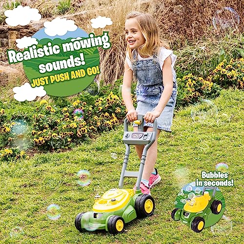 John Deere Bubble-N-Go Toy Lawn Mower