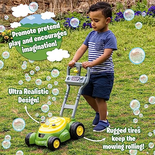 John Deere Bubble-N-Go Toy Lawn Mower