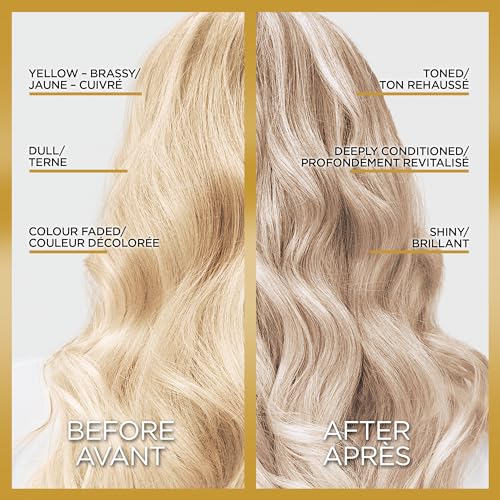 L'Oreal Paris Le Color Gloss One Step In-Shower Toning Hair Gloss for Bleached Hair, Neutralizes Brass, Conditions & Boosts Shine, Platinum Pearl, 4 Ounce