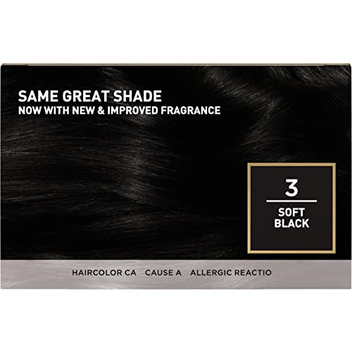 L'Oreal Paris Superior Preference Fade-Defying + Shine Permanent Hair Color, 3 Soft Black, Pack of 1, Hair Dye