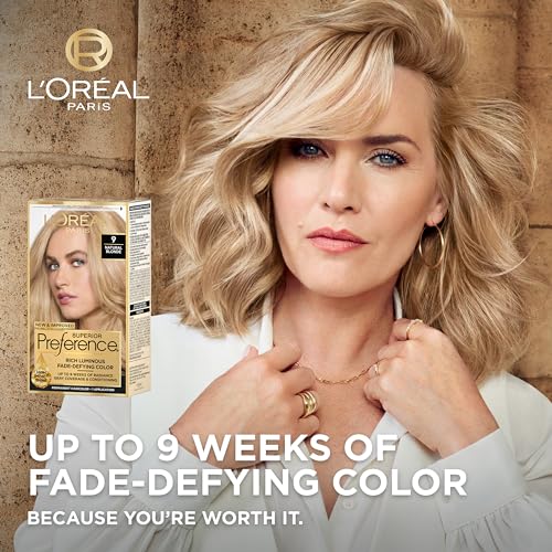 L'Oreal Paris Superior Preference Luminous Fade-Defying Permanent Hair Color, Hair Dye For Up to 9 Weeks of Radiance, Natural Black 2, 1 Hair Dye Kit